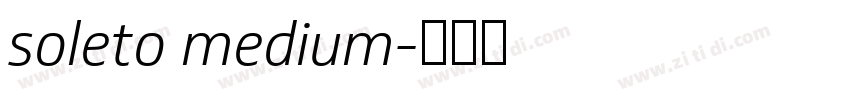 soleto medium字体转换